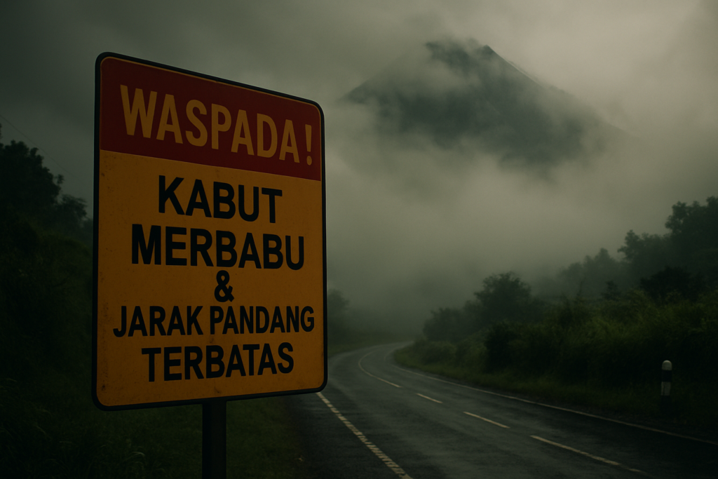 Waspada! Kabut Merbabu & Jarak Pandang Terbatas